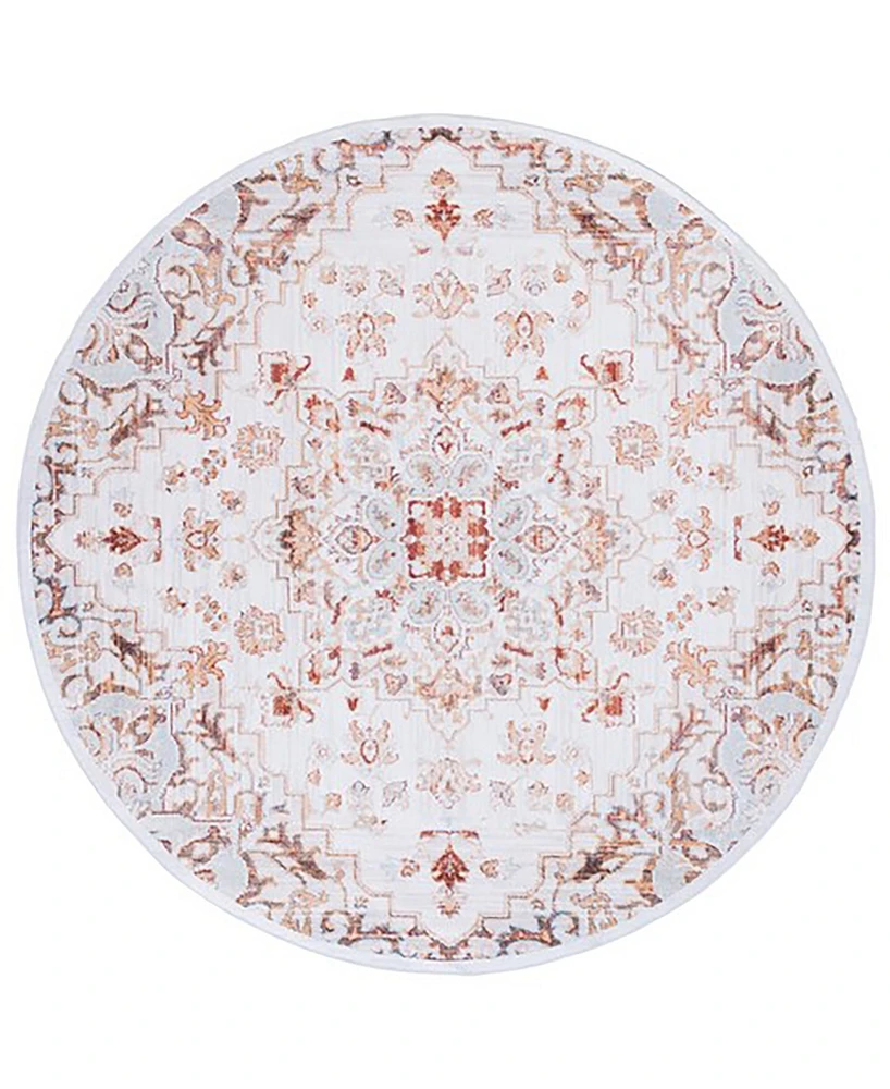 Safavieh Tucson Washable TSN103B 6'x6' Round Area Rug