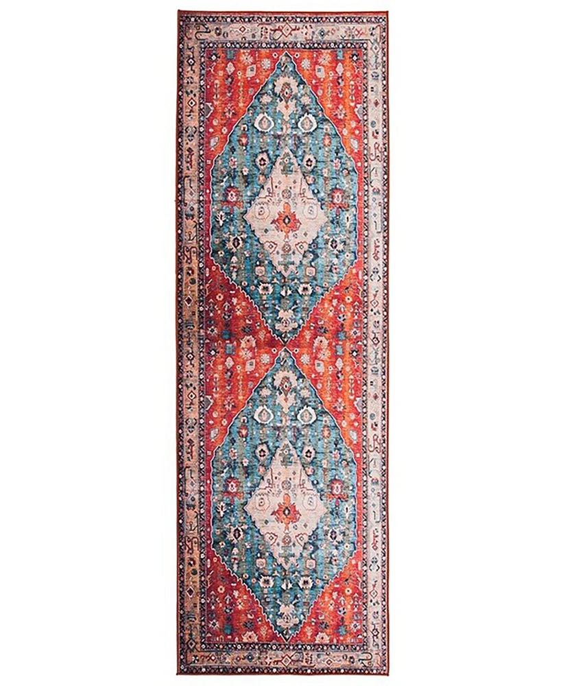 Safavieh Tucson Washable TSN104B 2'6"x12' Runner Area Rug