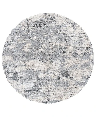 Safavieh Berber Shag 100 BER272A 3'3"x3'3" Round Area Rug