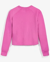 Champion Big Girls Active Ribbed Crewneck Sweatshirt