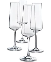 The Cellar Flur Collection Stemmed Champagne Glasses, Set of 4, Exclusively at Macy's