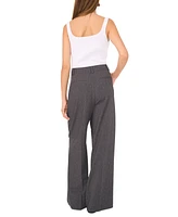 1.state Women's Tailored High-Waist Embellished Pants