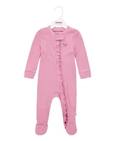 Huggies Baby Girls Organic Rib Coverall