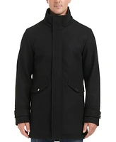 Vince Camuto Men's Hooded Zip and Snap-Front Coat