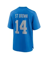 Nike Men's Amon-Ra St. Brown Blue Detroit Lions Alternate Game Jersey