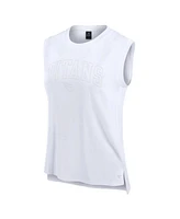 Fanatics Women's White Tennessee Titans Studio Gym Tank Top