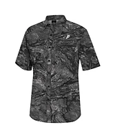 Colosseum Men's Charcoal Providence Friars Realtree Aspect Charter Full-Button Fishing Shirt