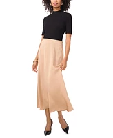 Vince Camuto Women's A-Line Pull-On Midi Slip Skirt