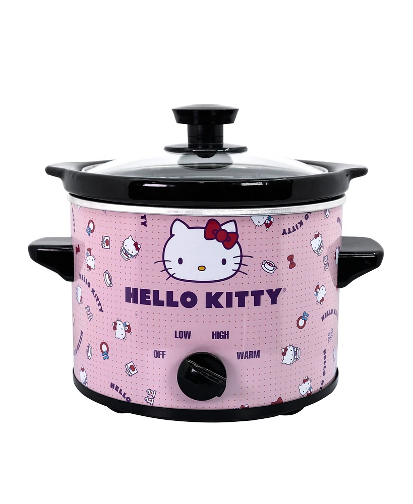 Uncanny Brands Hello Kitty 2qt Slow Cooker - Cook With Your Favorite Kitty Character