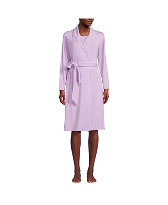 Lands' End Women's Cooling Robe with Piping