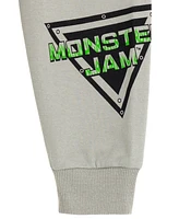 Monster Jam Toddler Boys Grave Digger Mutt Megalodon Fleece Pullover Hoodie & Pants