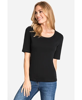 Olsen Women's 100% Cotton Short Sleeve T-Shirt