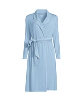 Lands' End Plus Cooling Robe with Piping