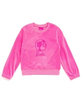 Barbie Girls Velour Sweatshirt and Jogger Pants Outfit Set to (2T - 14-16)