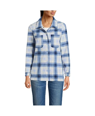 Lands' End Women's Anyweather Fleece Shirt Jacket
