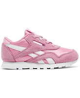 Reebok Toddler Girls Classic Nylon Stretch Lace Casual Sneakers from Finish Line