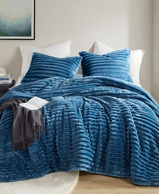 510 Design Avril Fluffy Ribbed Plush -Pc. Comforter Set