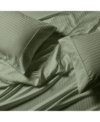 Egyptian Linens Extra Deep Pockets 22 Inches Stripe 650 Easy Care Sheet Sets Queen