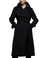 Donna Karan New York Women's Belted Notched-Collar Trench Coat