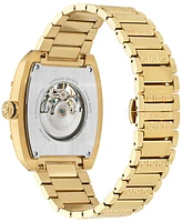 Versace Men's Swiss Automatic Gold Ion Plated Stainless Steel Bracelet Watch 42x50mm