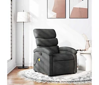 Massage Recliner Chair Dark Fabric