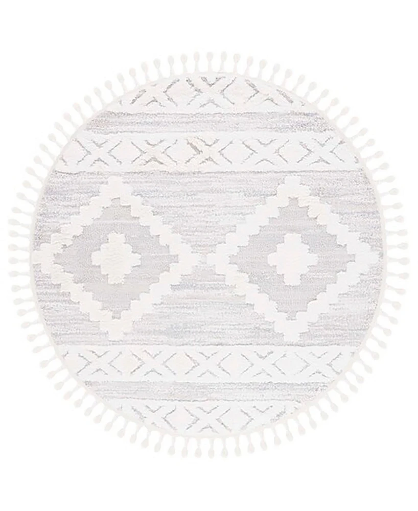 Safavieh Moroccan Tassel Shag MTS640A 8'x8' Round Area Rug