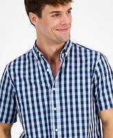 Club Room Men's Gin Regular-Fit Plaid Button-Down Shirt, Created for Macy's