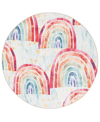 Safavieh Kids Playhouse Washable KPH252M 3'3"x3'3" Round Area Rug