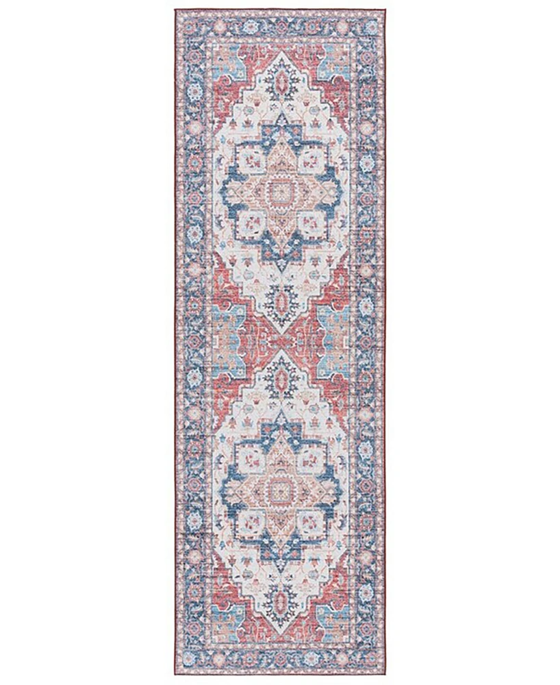 Safavieh Tucson Washable TSN913Q 2'6"x8' Runner Area Rug