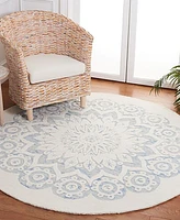 Safavieh Blossom I BLM108M 6'x6' Round Area Rug