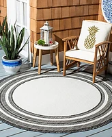 Safavieh Courtyard I CY84753712 4'x4' Round Area Rug