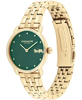 Coach Women's Elliot Gold-Tone Stainless Steel Bracelet Watch 28mm