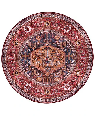 Safavieh Tucson Washable TSN127N 6'x6' Round Area Rug