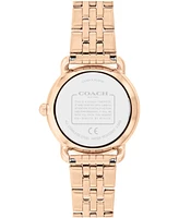 Coach Women's Elliot Rose Gold Stainless Steel Bracelet Watch 28mm