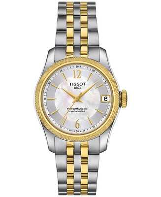 Tissot Women's Swiss Automatic Ballade Cosc Two-Tone Stainless Steel Bracelet Watch 32mm