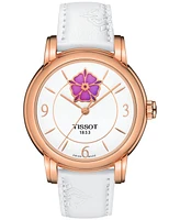 Tissot Women's Swiss Automatic Lady Heart Powermatic 80 White Strap Watch 35mm