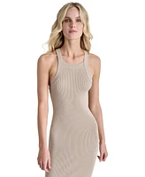 Dkny Jeans Women's Ribbed Knit Sleeveless Bodycon Dress