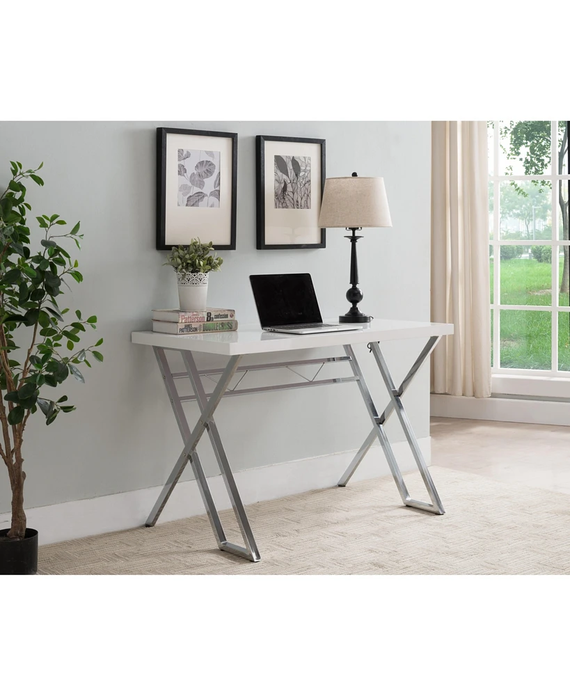 Kings Brand Furniture Modern Home Office Writing Workstation Computer Desk (White)