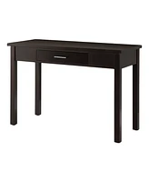 Kings Brand Furniture Wood Home & Office Parsons Desk with Drawer, Espresso