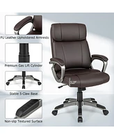 Sugift Swivel Ergonomic Office Chair Computer Desk Chair with Wheels