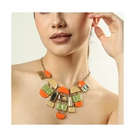 Sohi Women's Block Statement Necklace