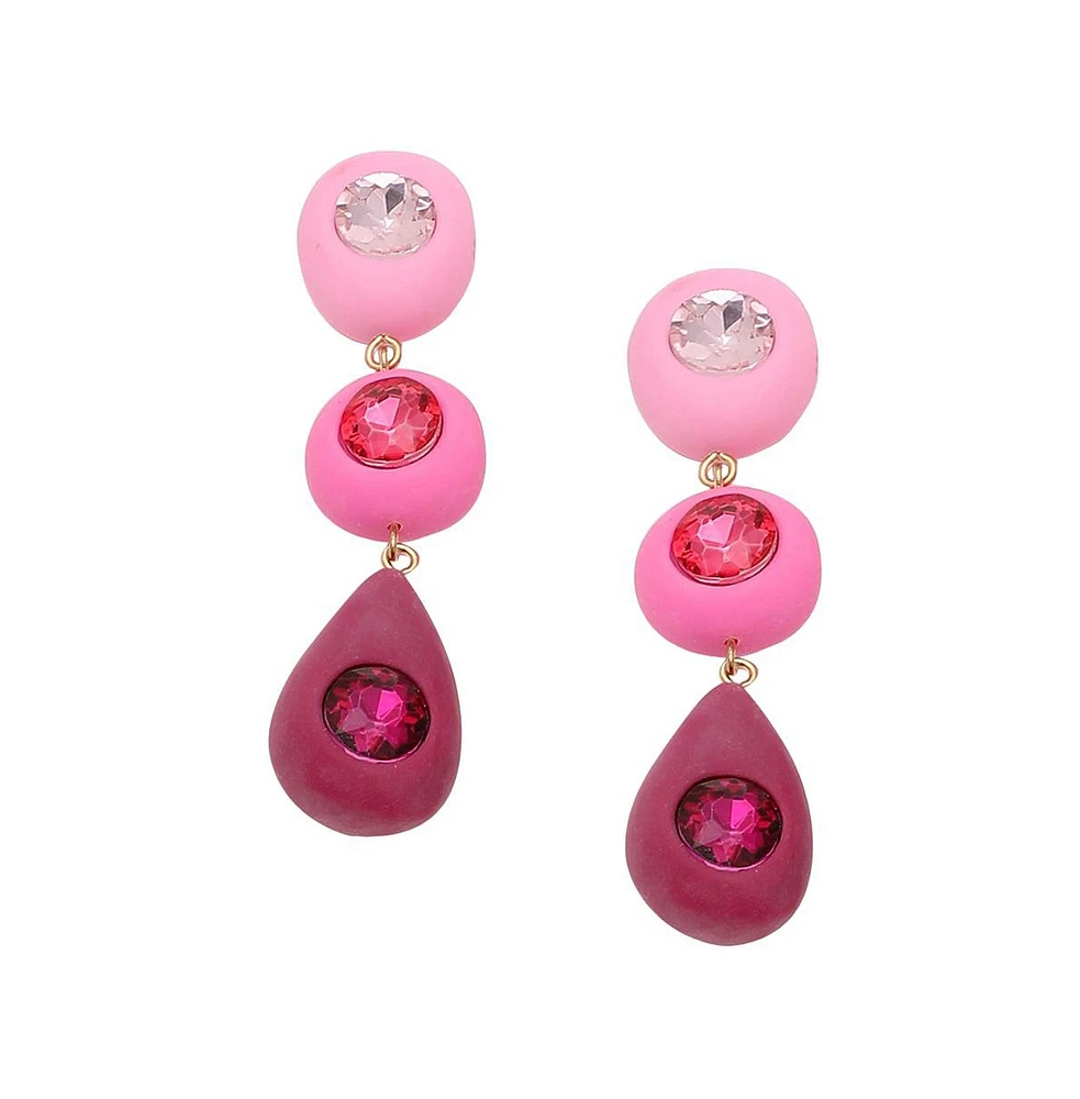 Sohi Women's Bubblegum Drop Earrings