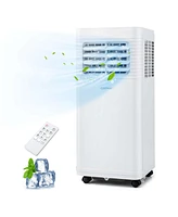 Costway Portable Air Conditioner 8000 Btu 3 in 1 Ac Unit with Fan & Dehumidifier Sleep Mode