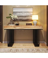 Tribesigns 55" Console Table for Entryway, Hallway with Stylish Metal Frame, Sofa Foyer Living Room,Entrance