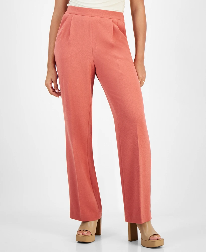 Bar Iii Women's High-Rise Wide-Leg Pants, Created for Macy's