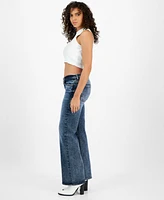 Guess Women's Low-Rise Slouchy Wide-Leg Jeans