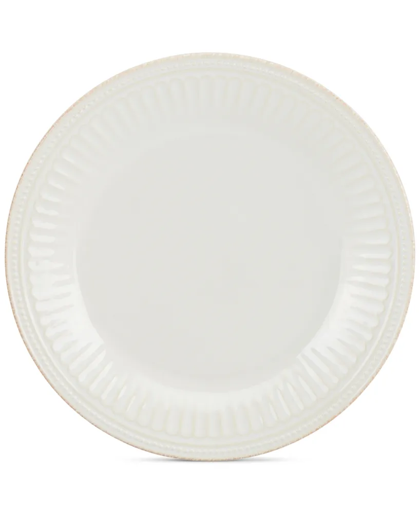 Lenox Dinnerware Stoneware French Perle Groove White Dinner Plate