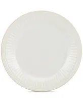 Lenox Dinnerware Stoneware French Perle Groove White Dinner Plate