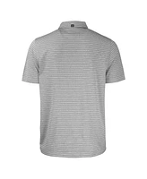 Cutter & Buck Men's Heather Gray Florida State Seminoles Forge Eco Heathered Stripe Stretch Polo