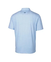 Cutter & Buck Men's Blue Atlanta Braves City Connect Pike Double Dot Stretch Polo